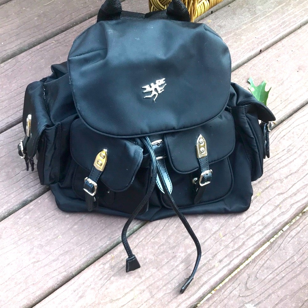 Vintage Black BACKPACK never used🌺 Piero Guidi
